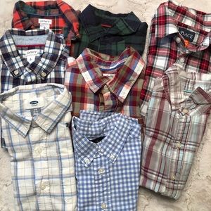 Boys long sleeved dress shirts (lot of 8)